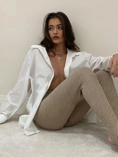 Seraphine Ribbed Knit Leggings