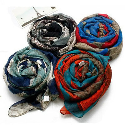 Floral Print Scarf