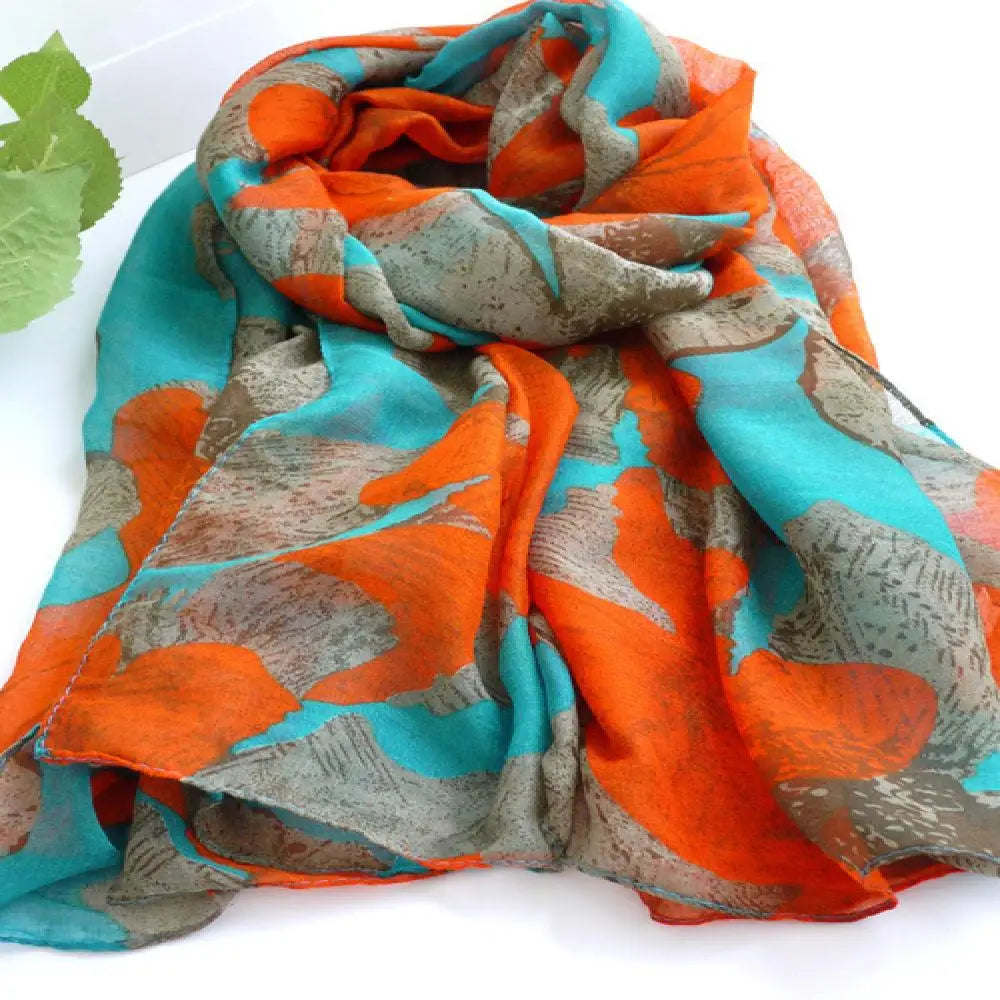 Floral Print Scarf