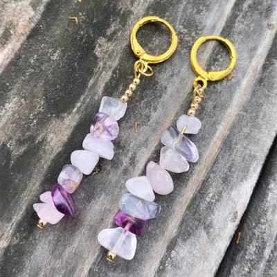 Luminara Gem Dangle Earrings