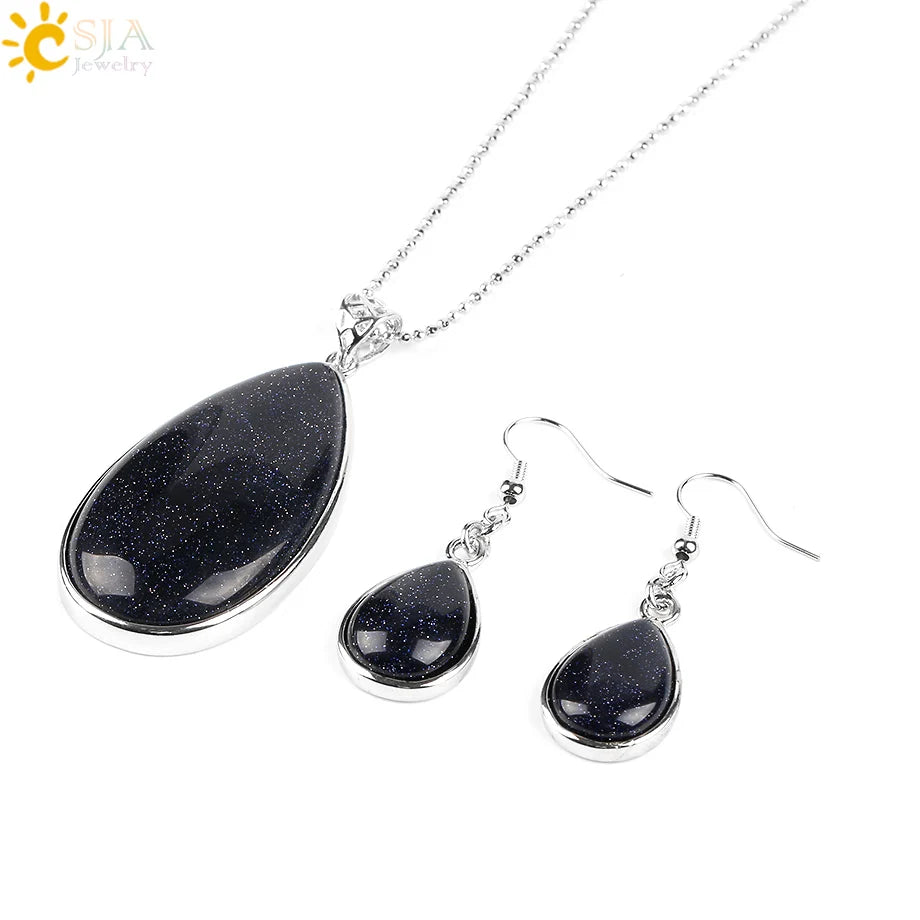 Natural Gemstone 3 Piece Set