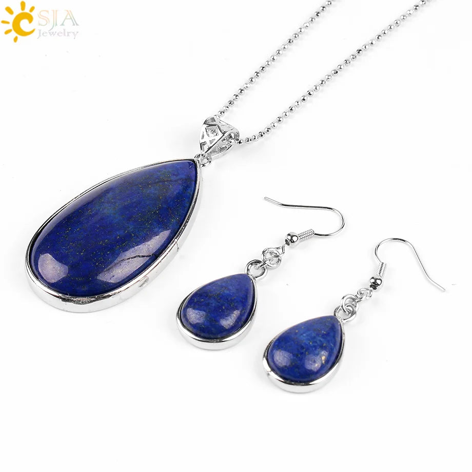Natural Gemstone 3 Piece Set