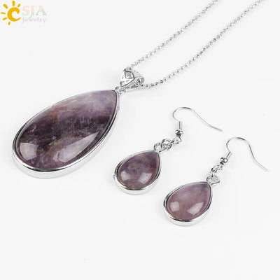 Natural Gemstone 3 Piece Set