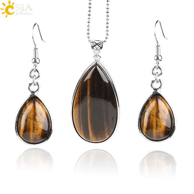 Natural Gemstone 3 Piece Set