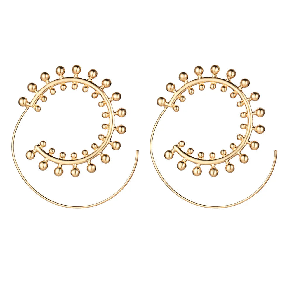 Swirl Hoop Earrings