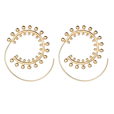 Swirl Hoop Earrings