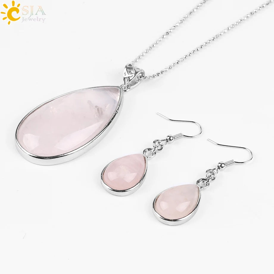 Natural Gemstone 3 Piece Set