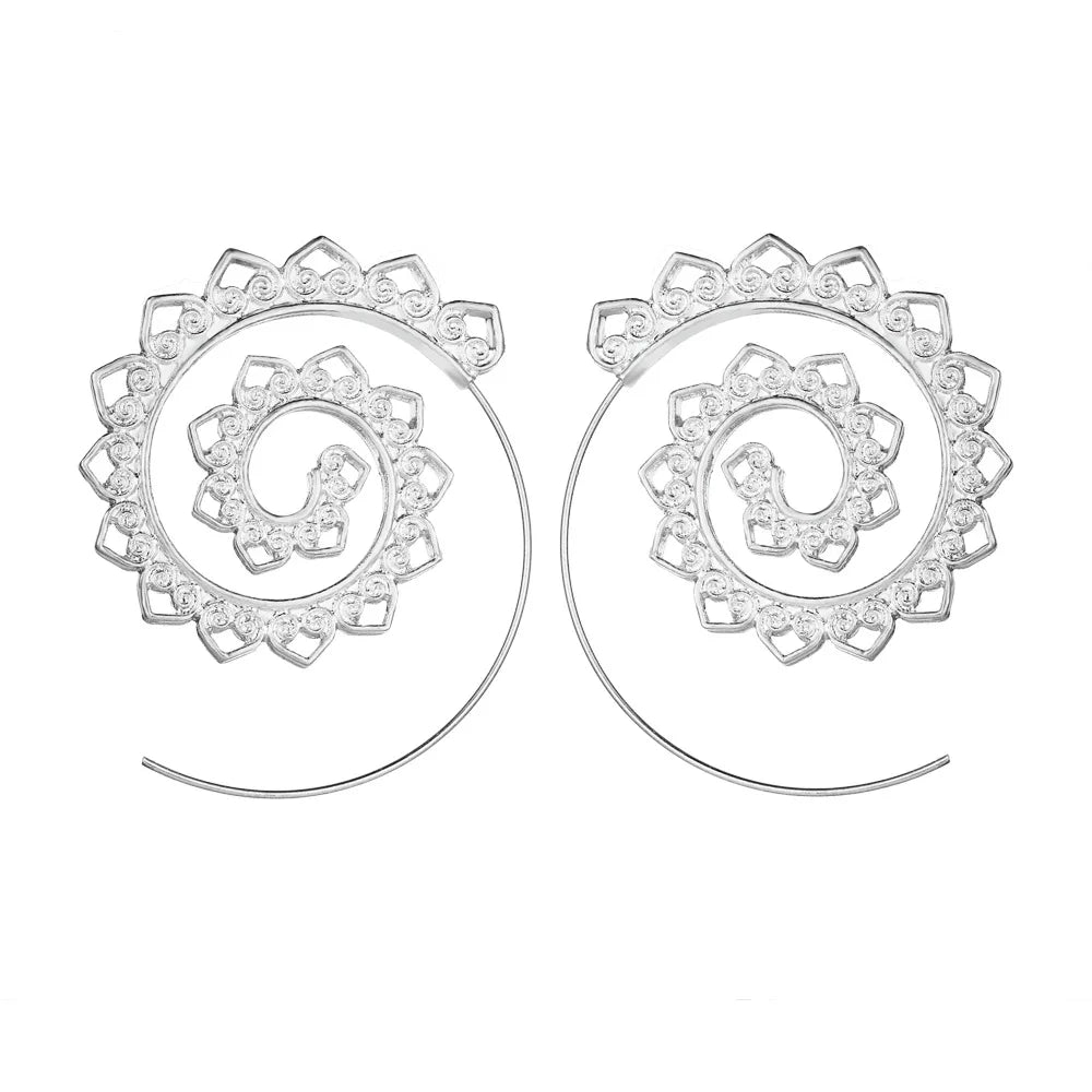 Swirl Hoop Earrings