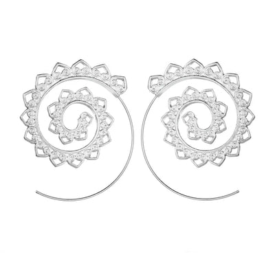 Swirl Hoop Earrings