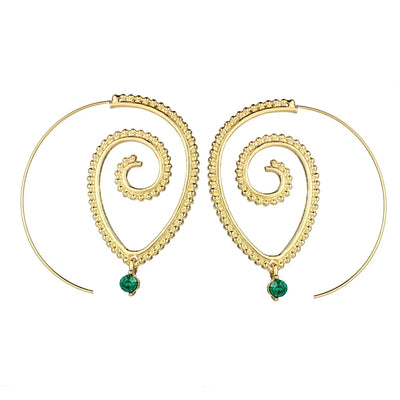 Swirl Hoop Earrings