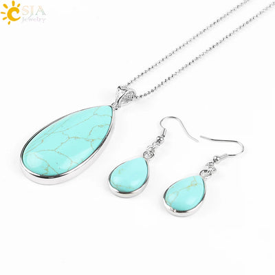 Natural Gemstone 3 Piece Set