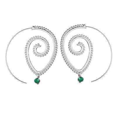 Swirl Hoop Earrings
