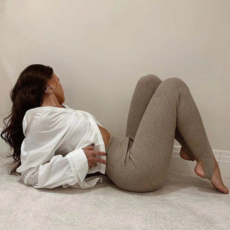 Seraphine Ribbed Knit Leggings