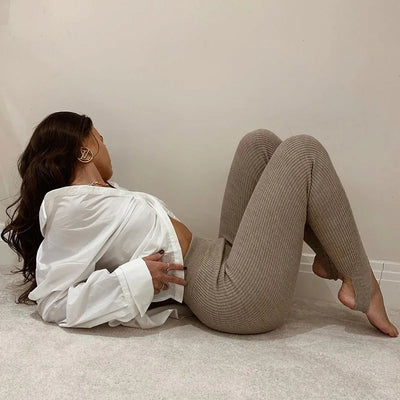 Seraphine Ribbed Knit Leggings