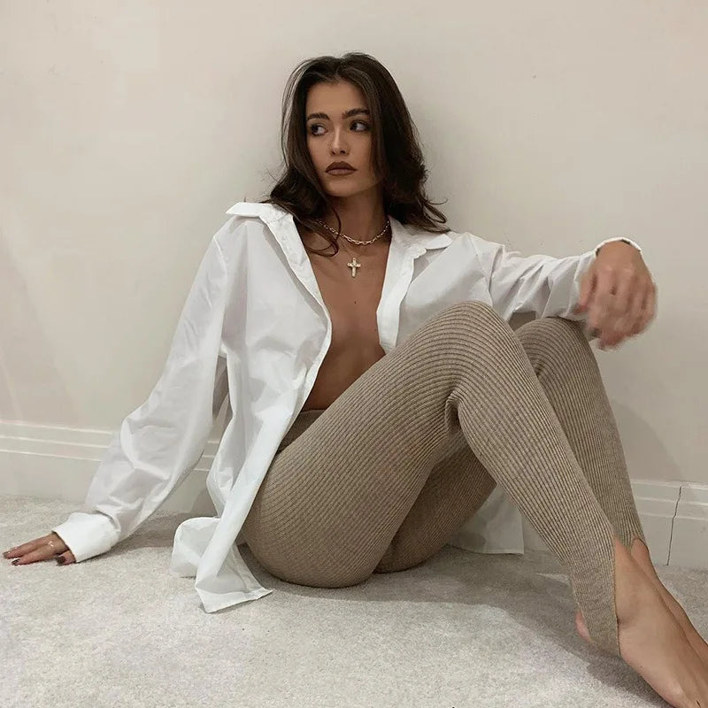 Seraphine Ribbed Knit Leggings