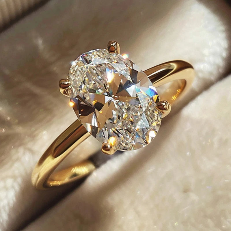925 Sterling Silver Zircon Ring