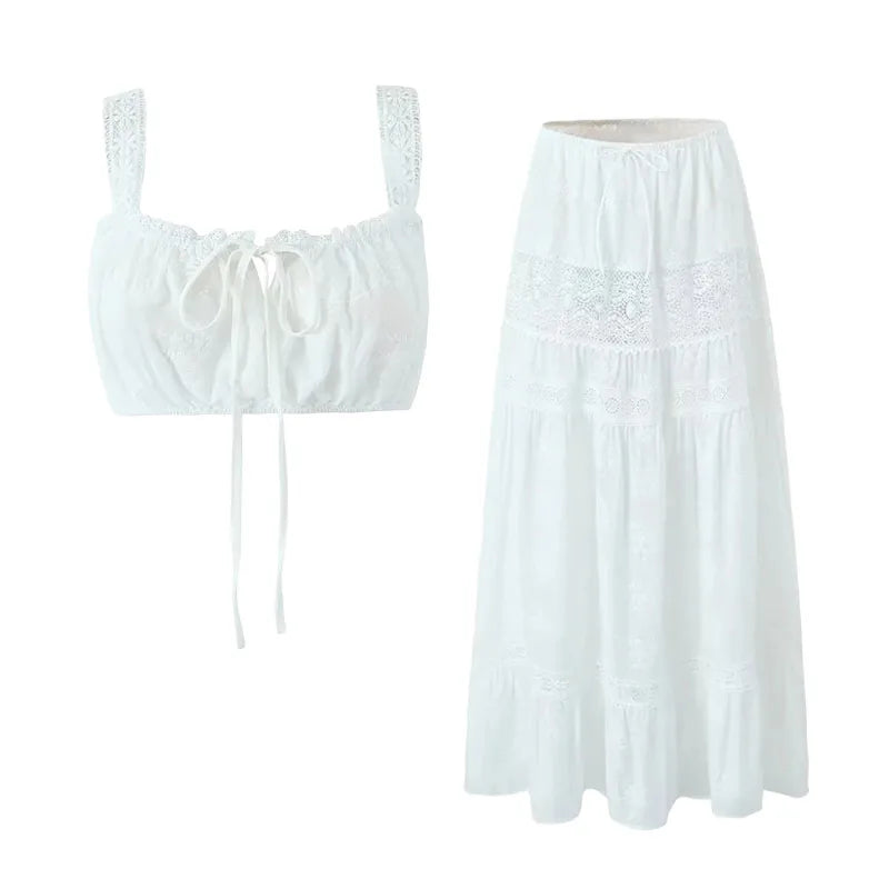 Fenora Maxi Skirt & Crop Top Set