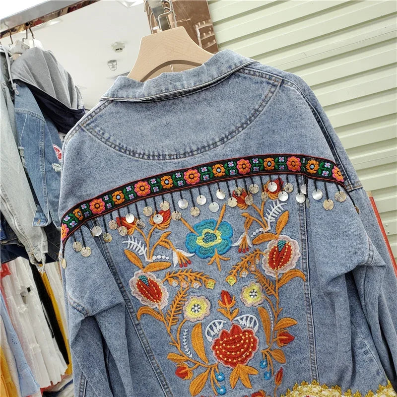 Sunset Sage Denim Jacket