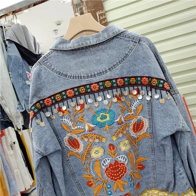 Sunset Sage Denim Jacket