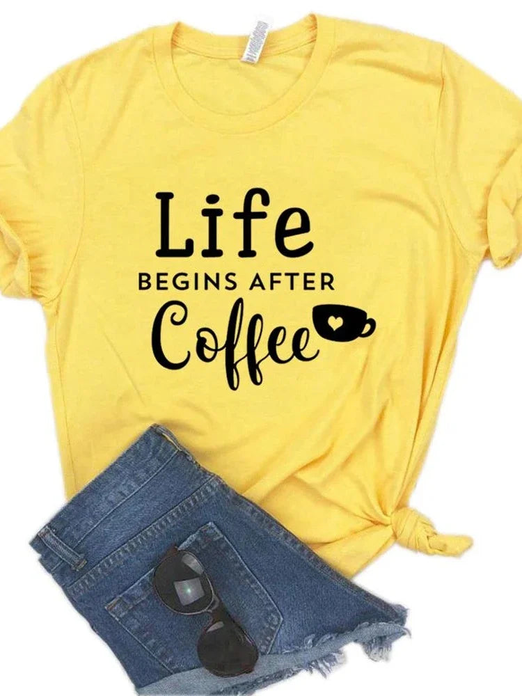 Life Begins After Coffee T-Shirt