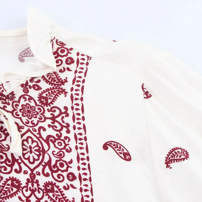 Wild Paisley Print Blouse