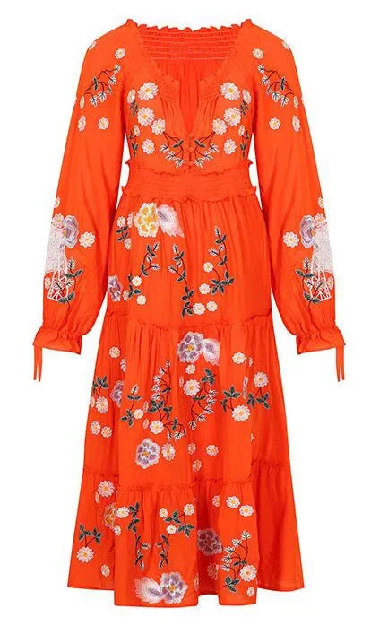 Alouette Embroidered Floral Dress