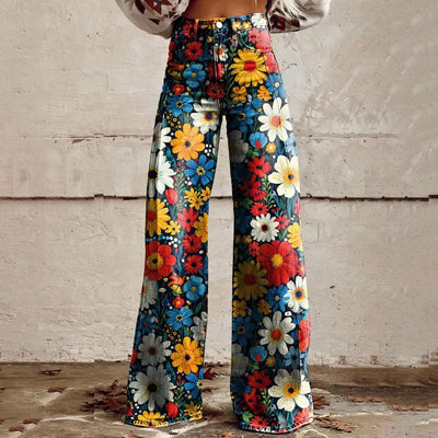 Blossom Wide Leg Flare Jeans