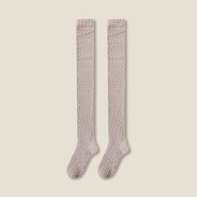 Knee-High Women's Fuzzy Socks