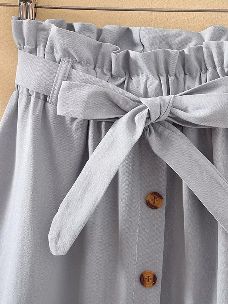 Arven Button Skirt
