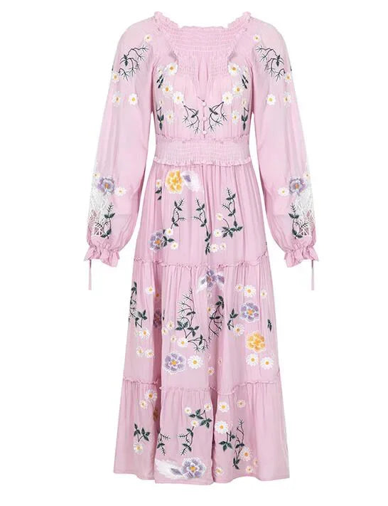 Alouette Embroidered Floral Dress