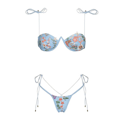 Odessia Embroidered Bikini Set
