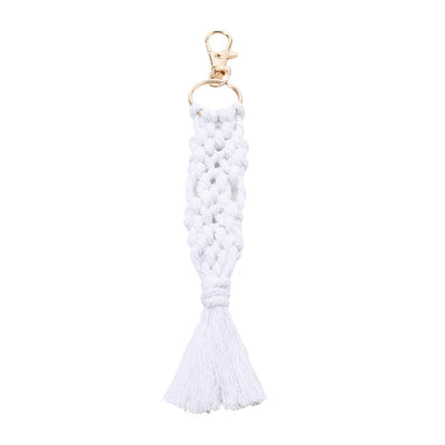 Boho Style Macrame Braided Keychain