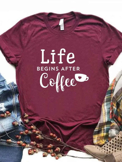 Life Begins After Coffee T-Shirt