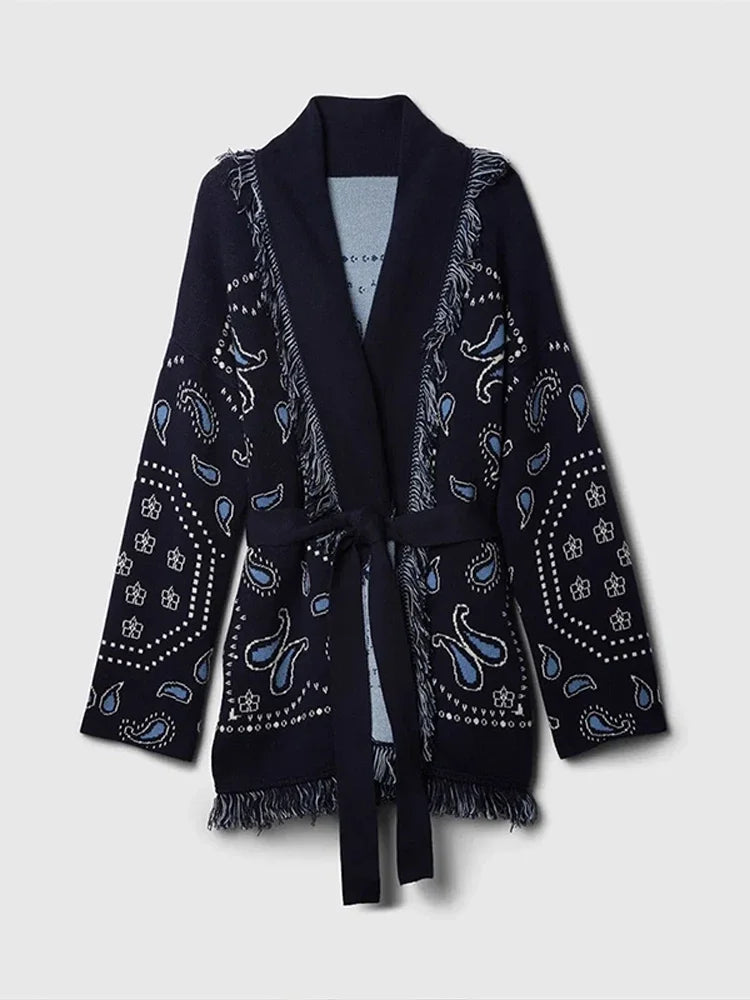 Paisley Knitted Cardigan