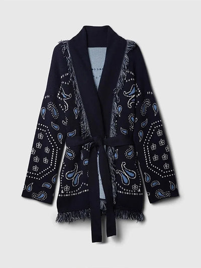Paisley Knitted Cardigan