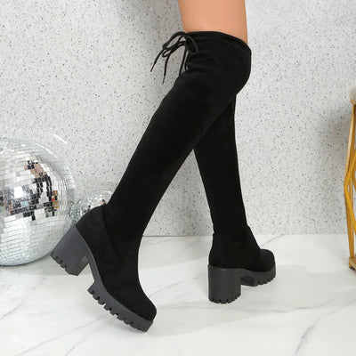 Belladora Chunky Knee-High Boots