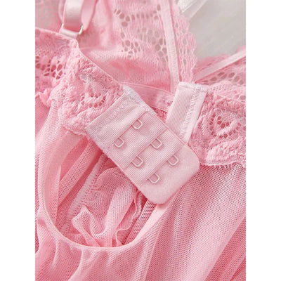 Lace Nightgown & Underwear Set