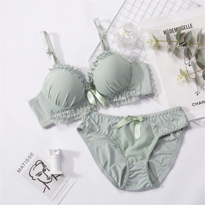 Non-Wired Push-Up Bra & Underwear Set