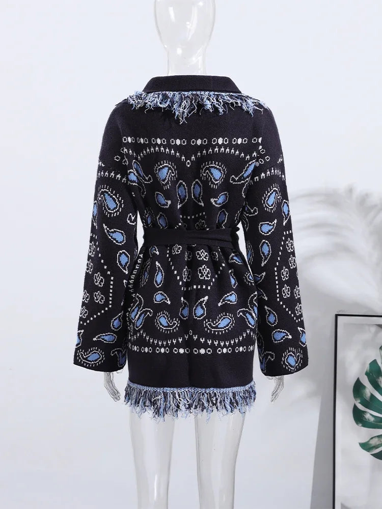 Paisley Knitted Cardigan