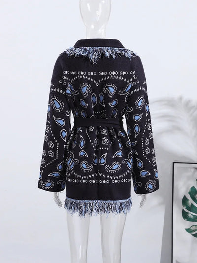 Paisley Knitted Cardigan