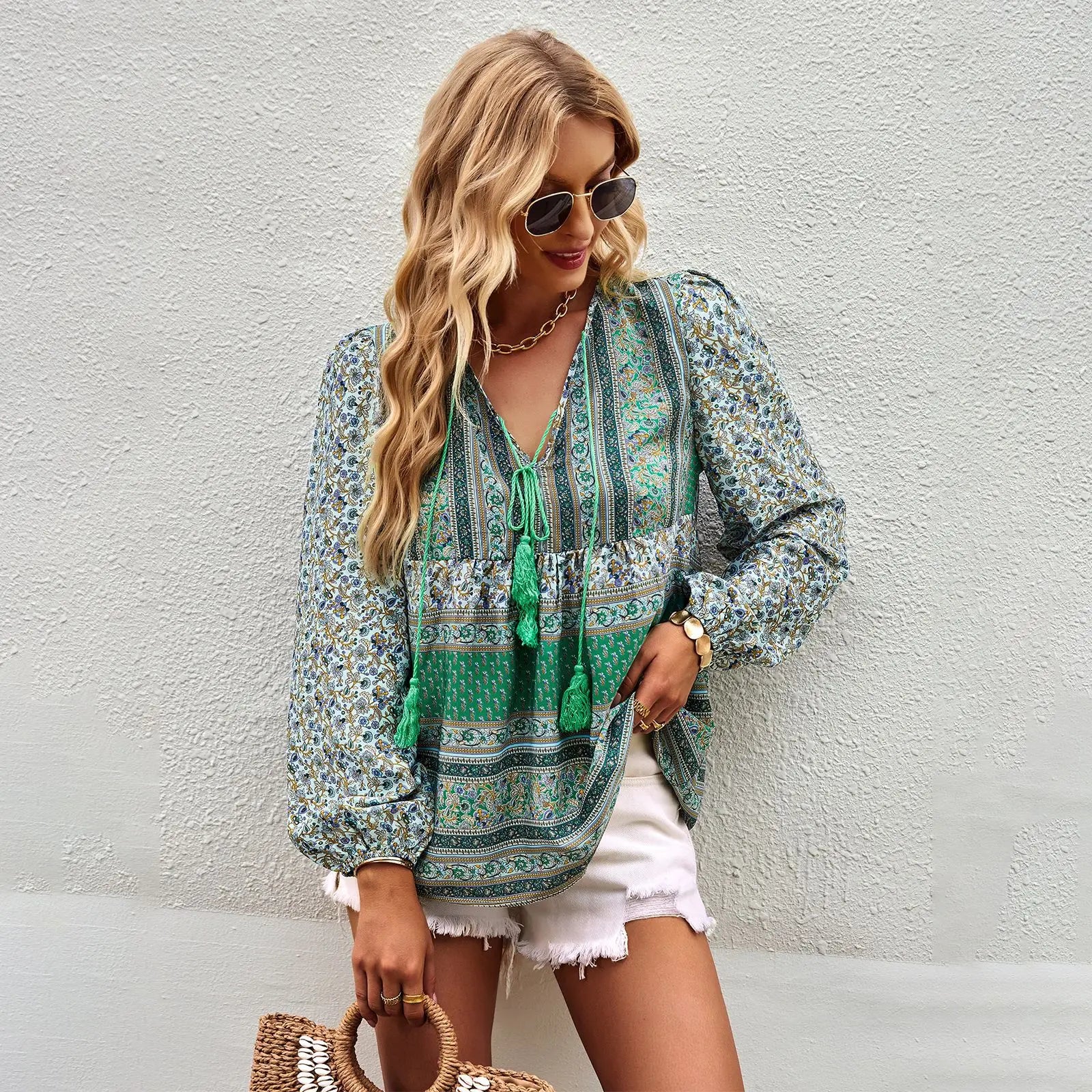 Moonlight Floral Blouse