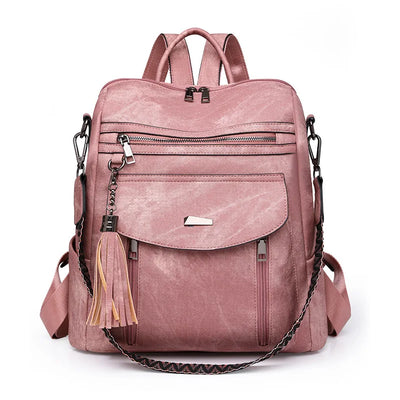 Amber Dunes Leather Backpack