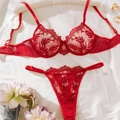 Coral Crush 2 Piece Bra & Underwear Set