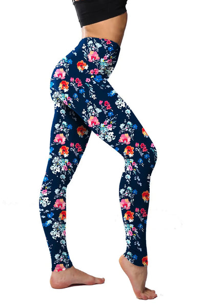 Sweet Violet Floral Leggings