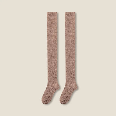 Knee-High Women's Fuzzy Socks