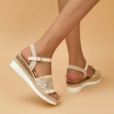 Fern Strap-On Wedges