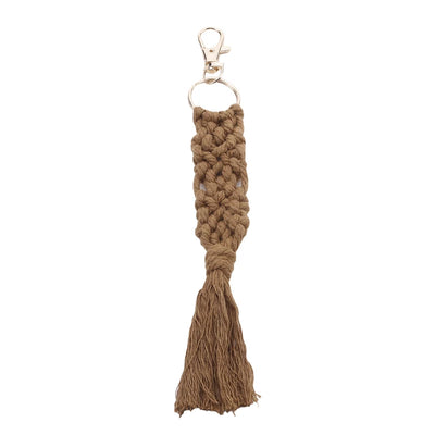 Boho Style Macrame Braided Keychain