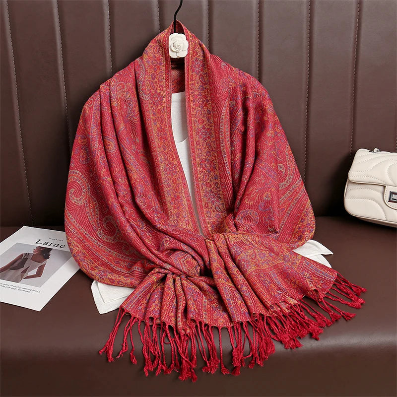 Meadow Cashmere Paisley Scarf