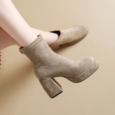 Golden Drift Chunky Boots