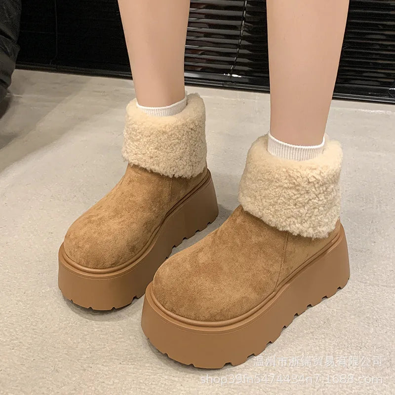 Wild Sage Wool Platform Boots